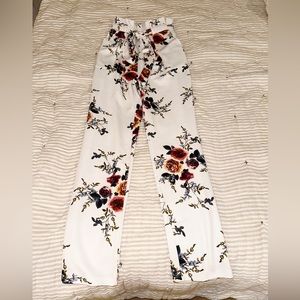 Floral Paperbag Pants